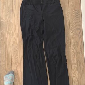 LOFT Black Tailored Trousers with Straight Leg